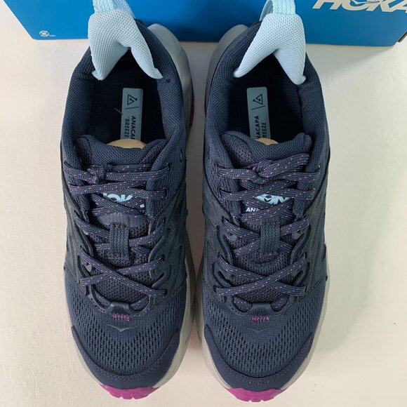 Hoka Women's Shoes Anacapa Breeze Low Top Sneaker Blue Size 7 B - Picture 3 of 7